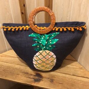 Pineapple tote bag